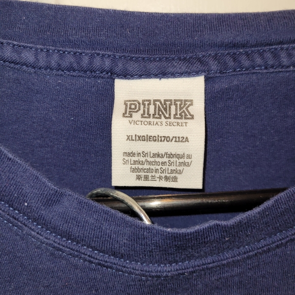 Blue Long Sleeve Shirt by PINK Victoria's Secret. - Picture 3 of 3